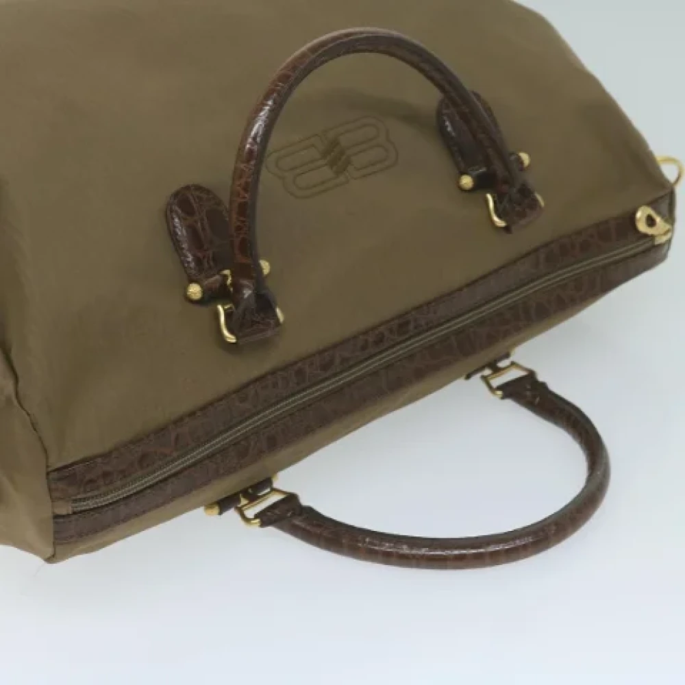 Balenciaga Vintage Pre-owned Fabric travel-bags Green Dames
