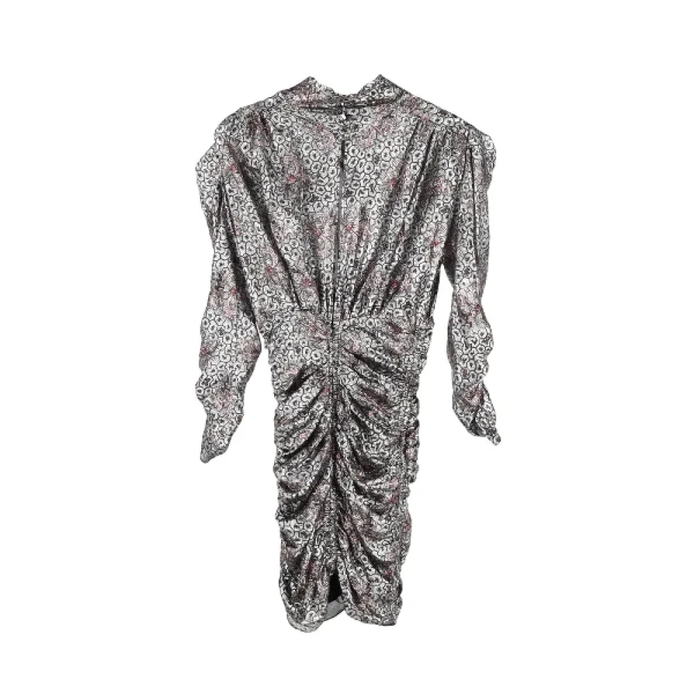 Isabel Marant Pre-owned Silk dresses Gray Dames