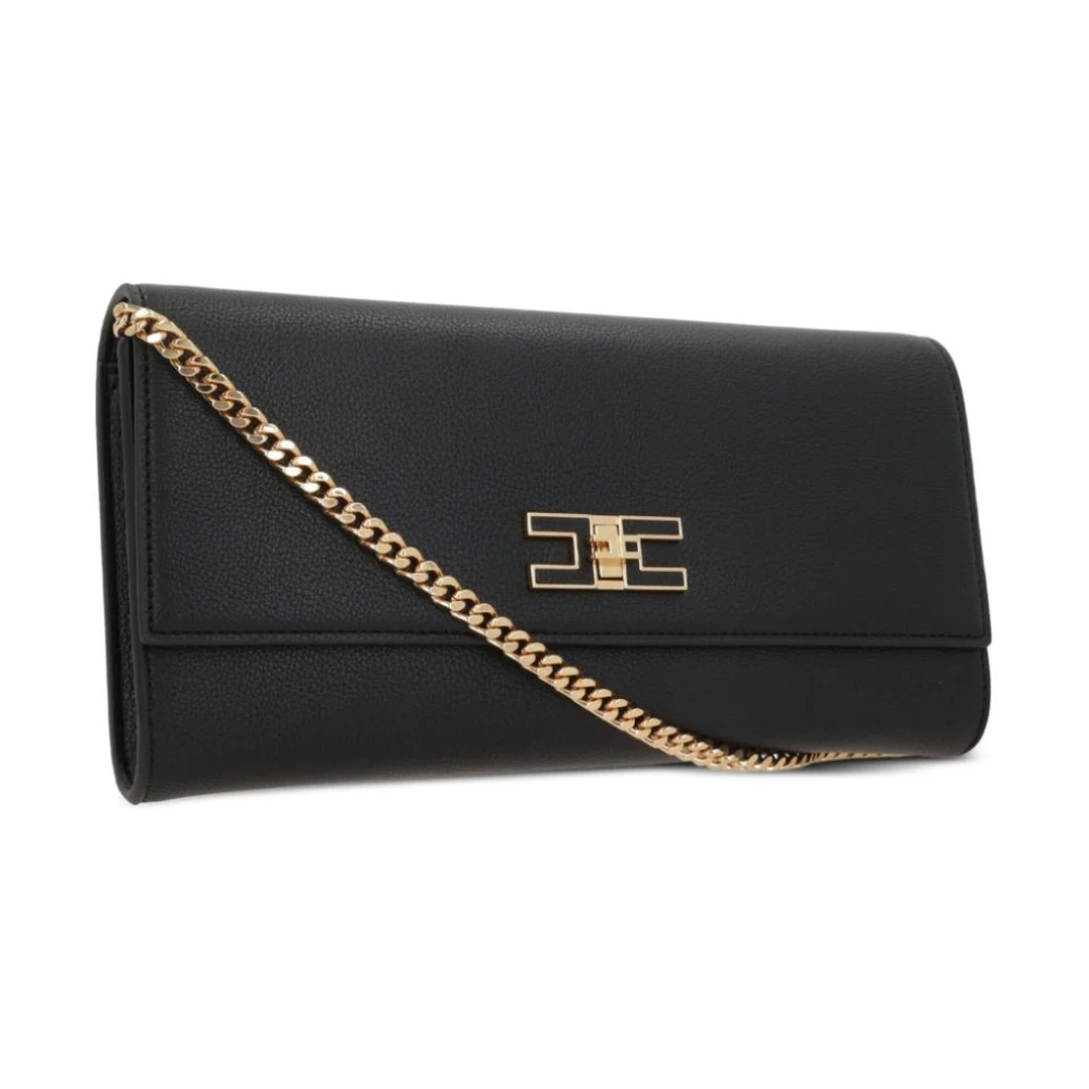 Elisabetta Franchi Elegante Nero Clutch Tas Black Dames