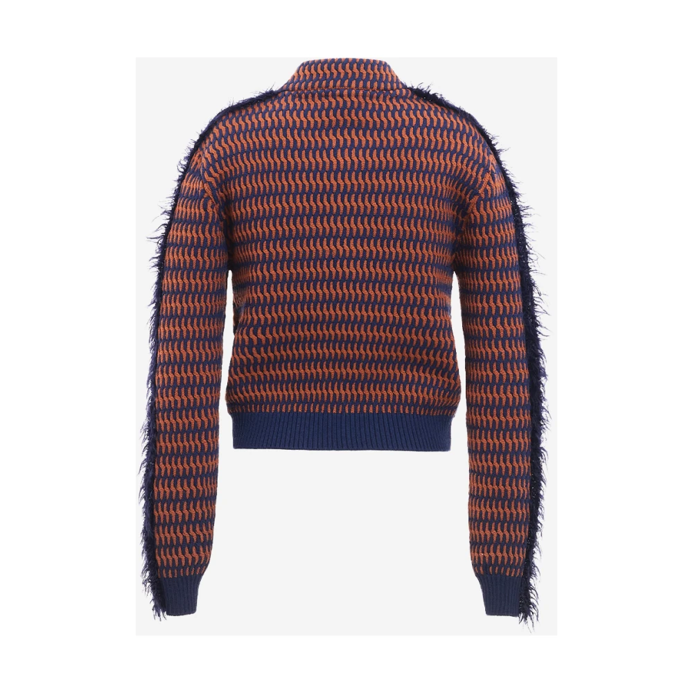 Durazzi Milano Bomberjack van zuivere wol Brown Dames