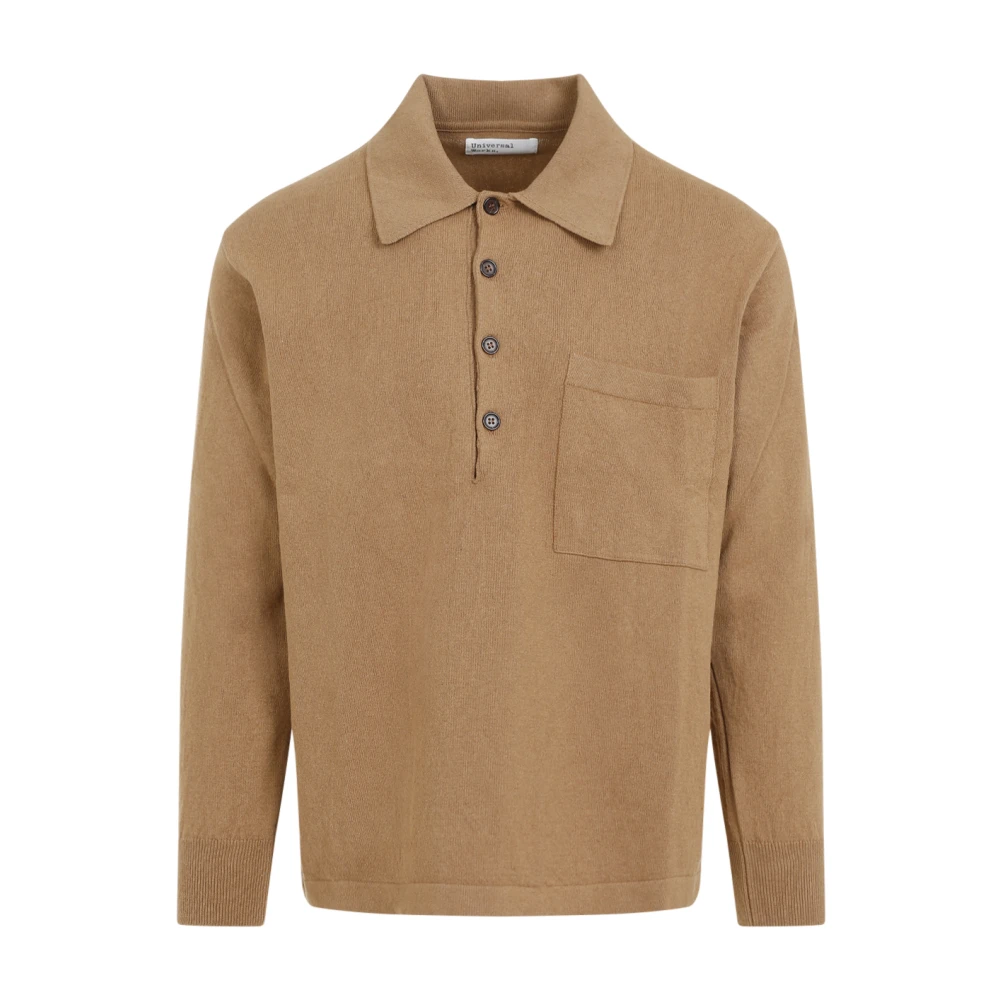 Universal Works Neutrale Trui Aw24 Brown Heren