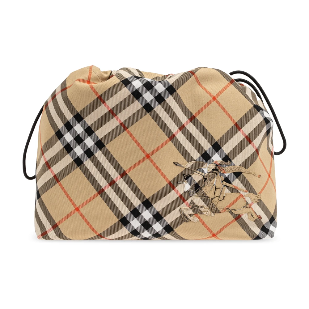 Burberry Geruite Vintage Clutch Beige Heren