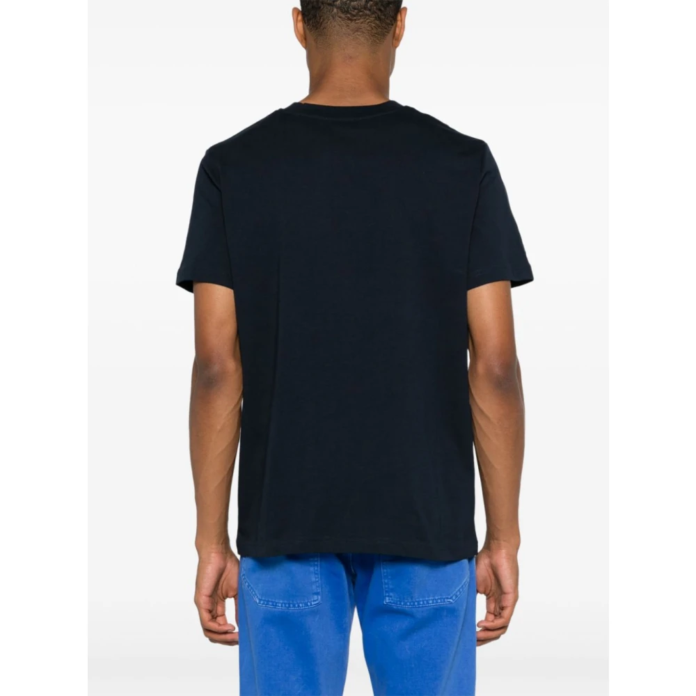 A.p.c. Logo Flocked T-Shirt Blue Dames