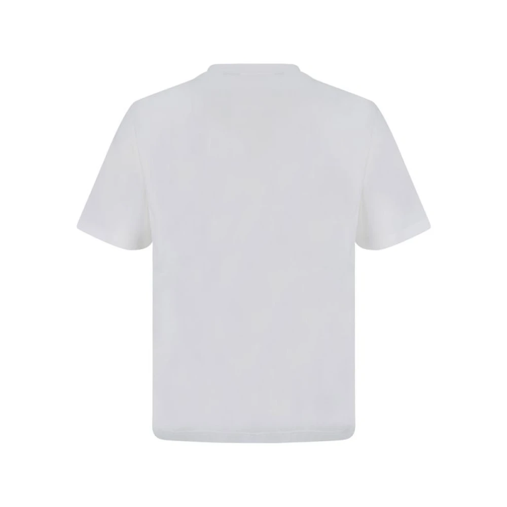 Palm Angels Iconisch Monogram Katoenen T-shirt White Heren