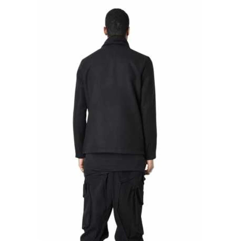 La Haine Inside Us Zwarte Dubbele Paneel Tech Erwtenjas Black Heren