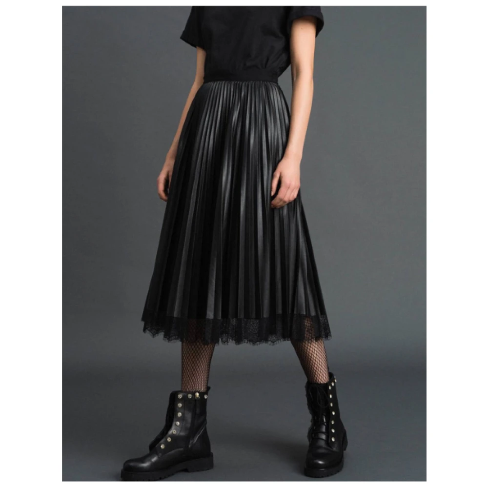 Twinset Midi Skirts Black Dames