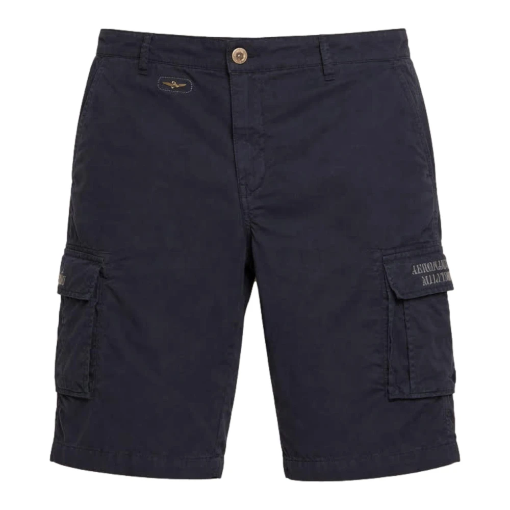 Aeronautica Militare Men's Blue Cargo Bermuda - Casual Shorts - Xl - Shorts