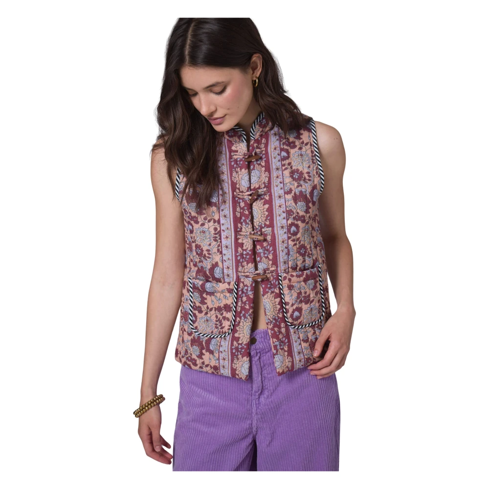 Manoush Bohemian Bloemen Mouwloos Jack Multicolor Dames