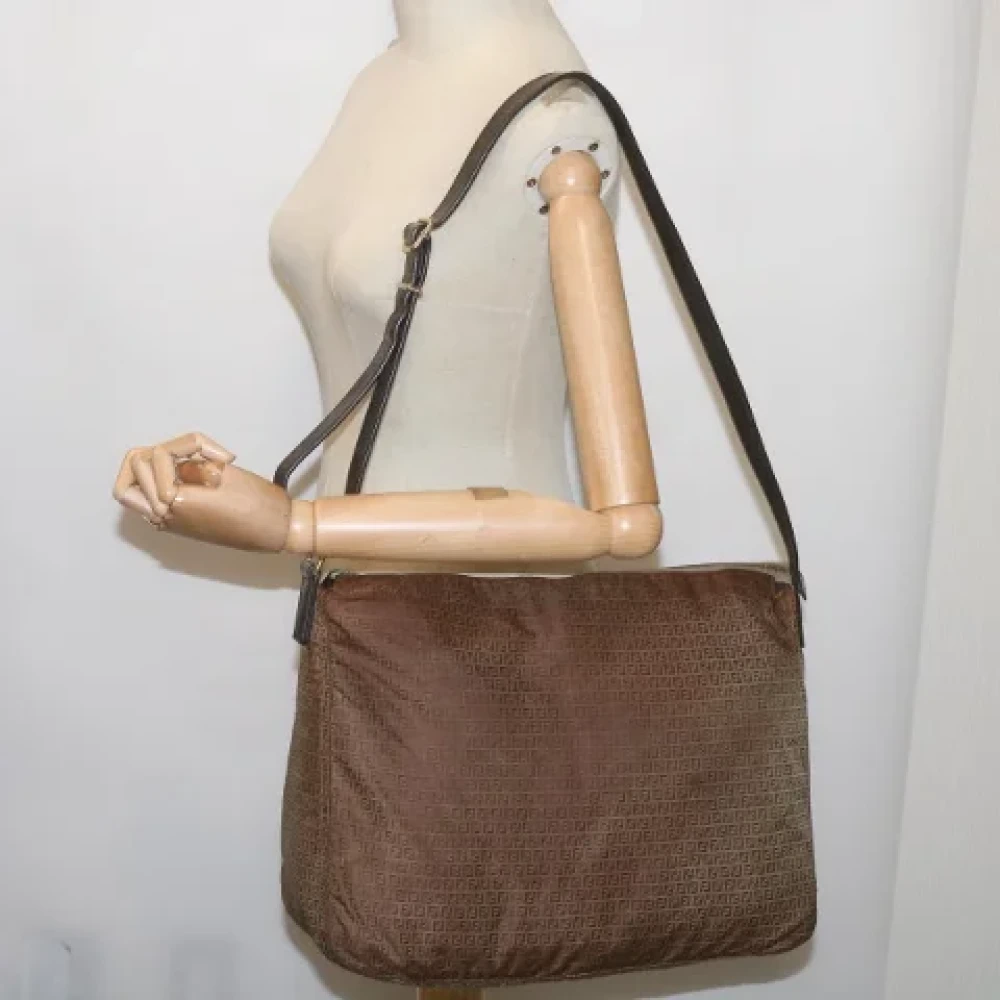 Fendi Vintage Pre-owned Canvas fendi-bags Brown Dames
