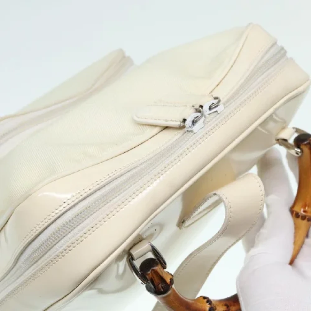 Gucci Vintage Pre-owned Nylon gucci-bags Beige Dames