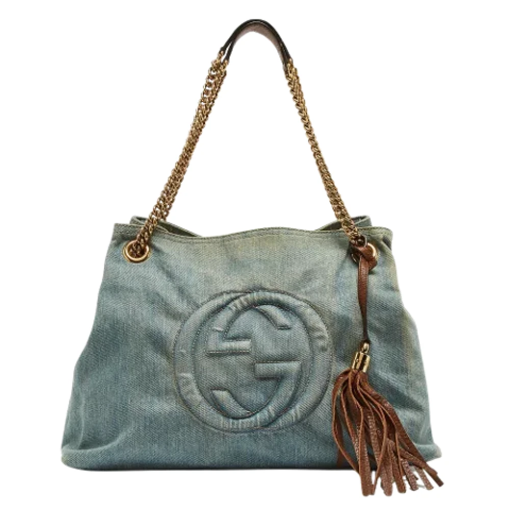 Gucci Vintage Pre-owned Denim gucci-bags Blue Dames