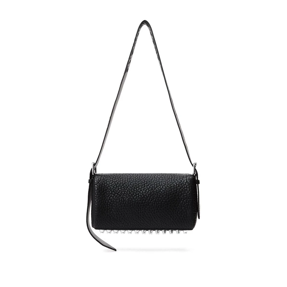 alexander wang Studded Zwarte Leren Schoudertas Black Dames