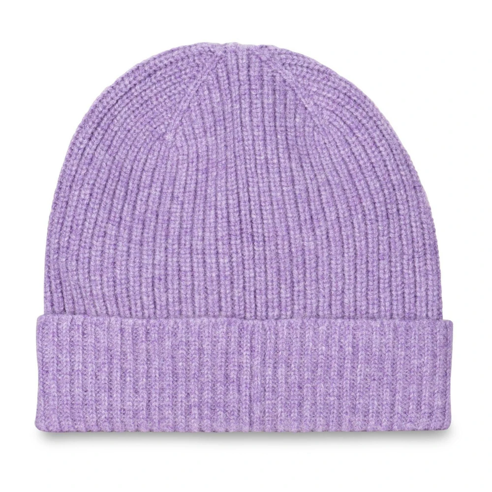 Zanieri Kasjmier Beanie met Omslag Purple Heren