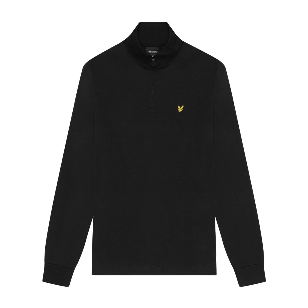 Lyle & Scott Mid Layers Interlock Quarter Zip Black Heren