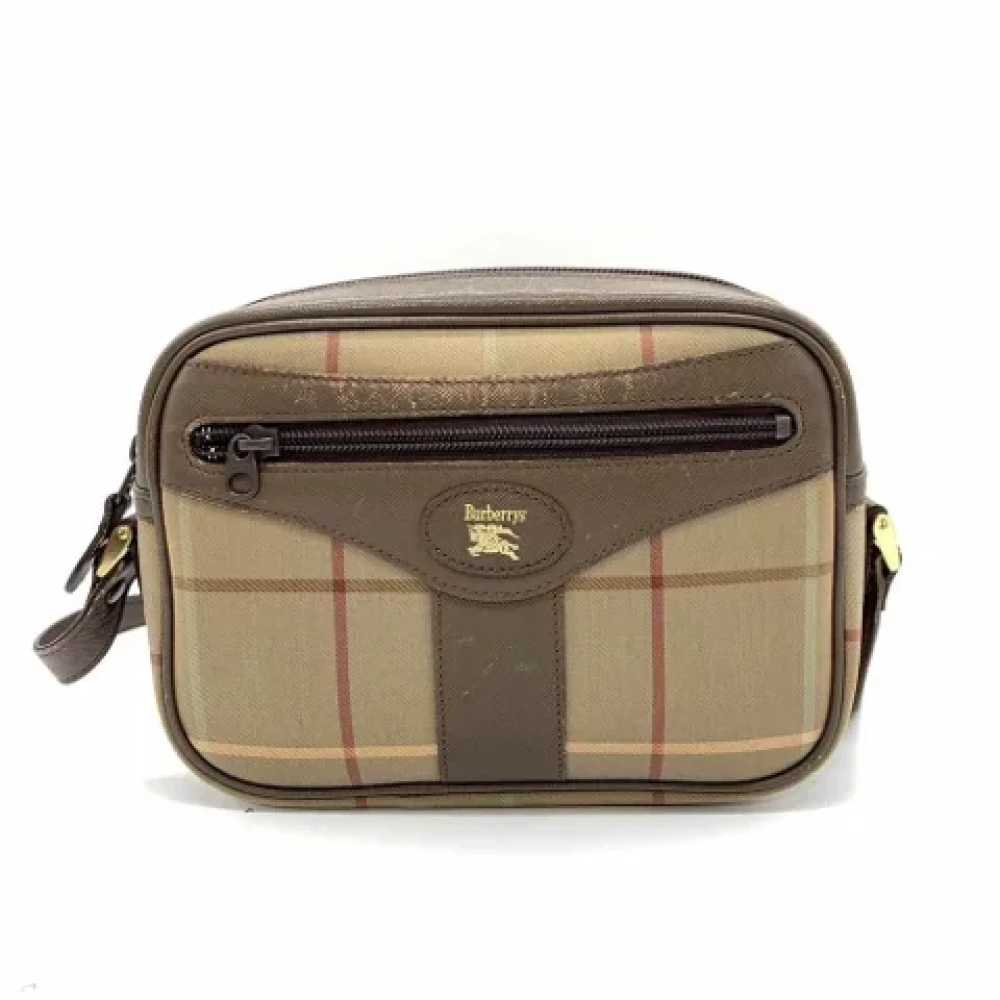 Burberry Vintage Pre-owned Fabric shoulder-bags Beige Dames