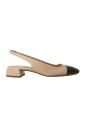 chaussure-en-cuir-beige-et-noir