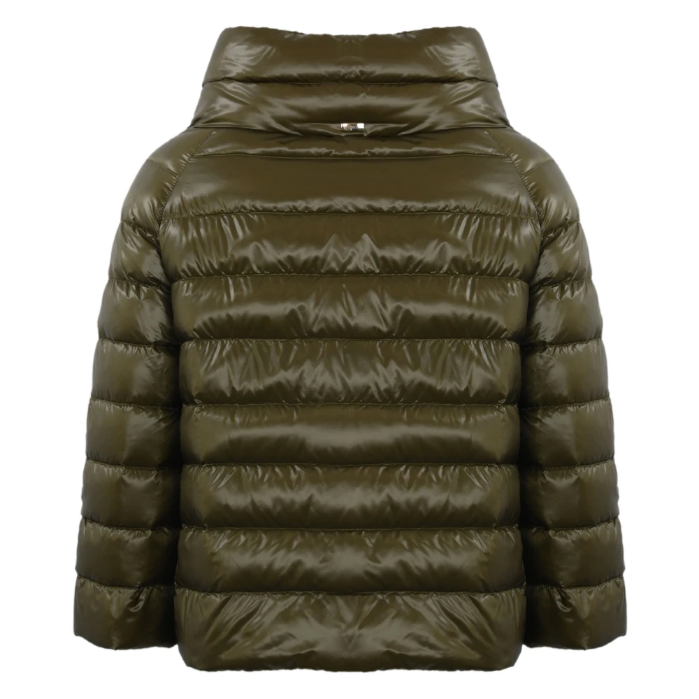 Herno Groene Nylon Ultralight Pufferjas Green Dames