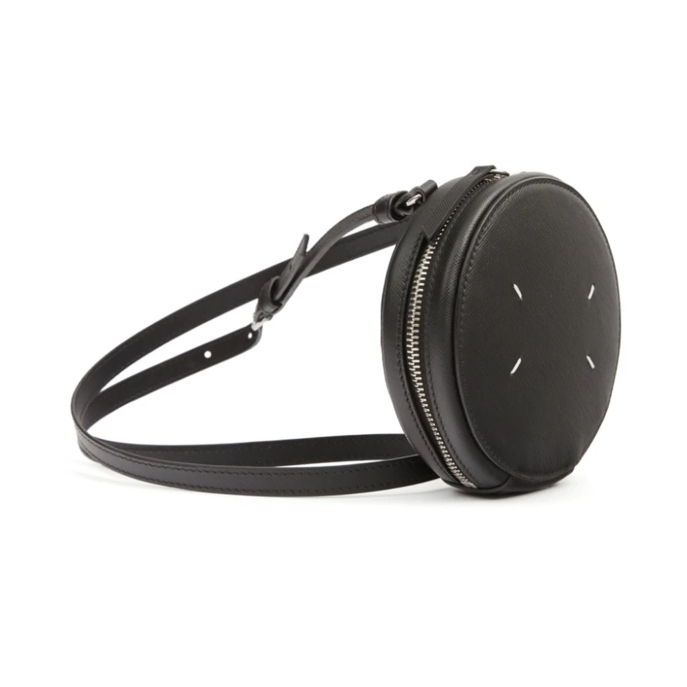 Maison Margiela Zwarte leren crossbody tas Black Dames