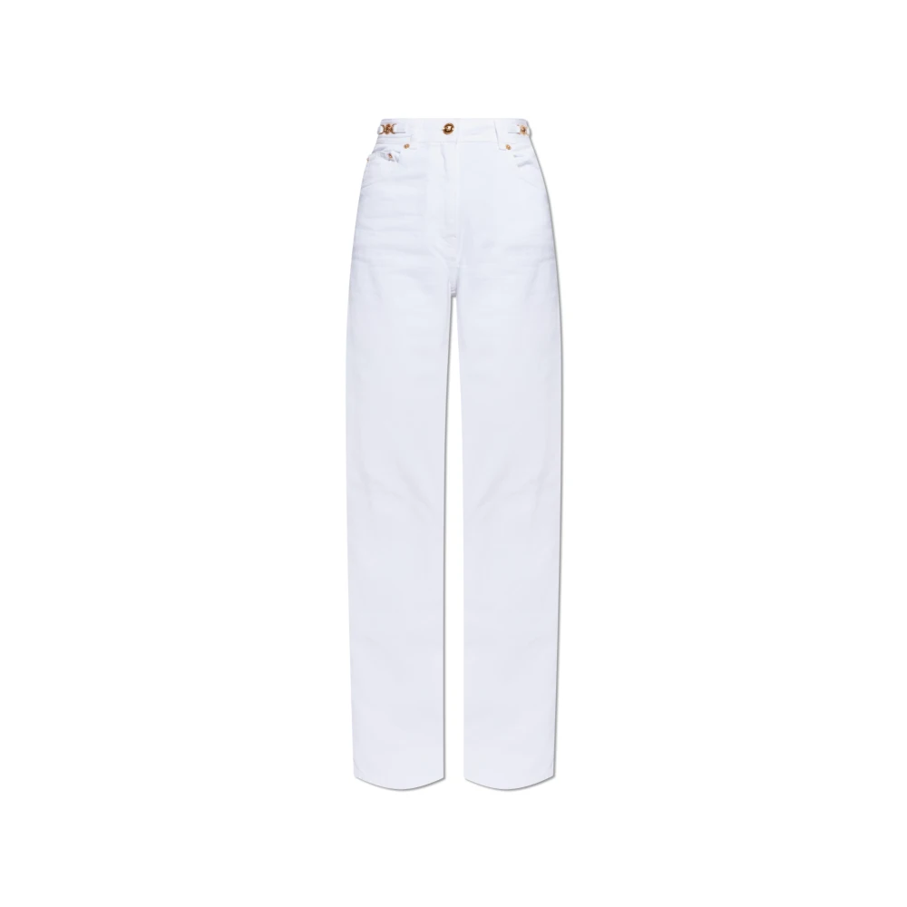 Versace White Medusa '95 Regular-Fit Jeans - Female - Straight Fit Jeans - W29 - Jeans