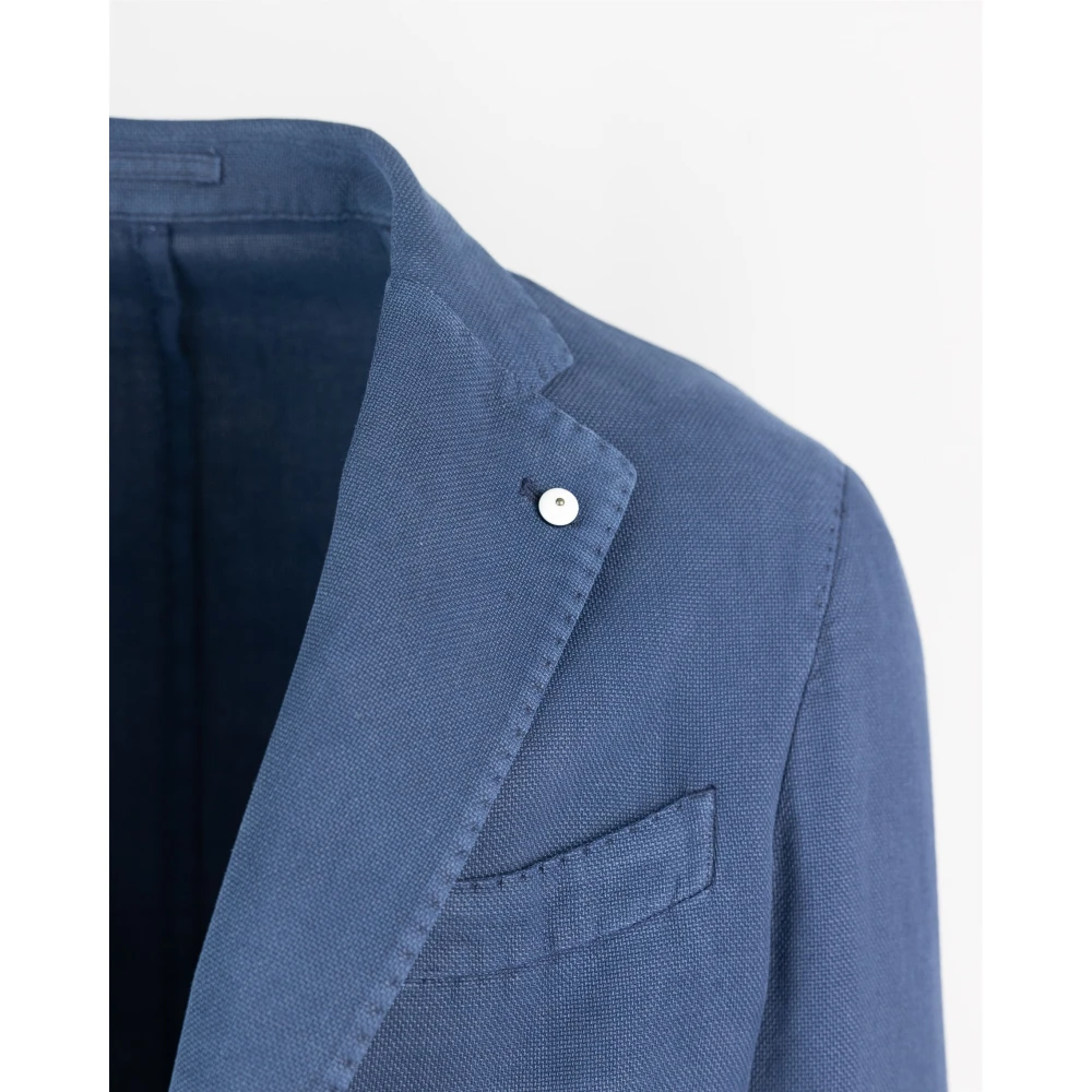 Lubiam Blauwe Sportieve 1911 Jack Jas Blue Heren