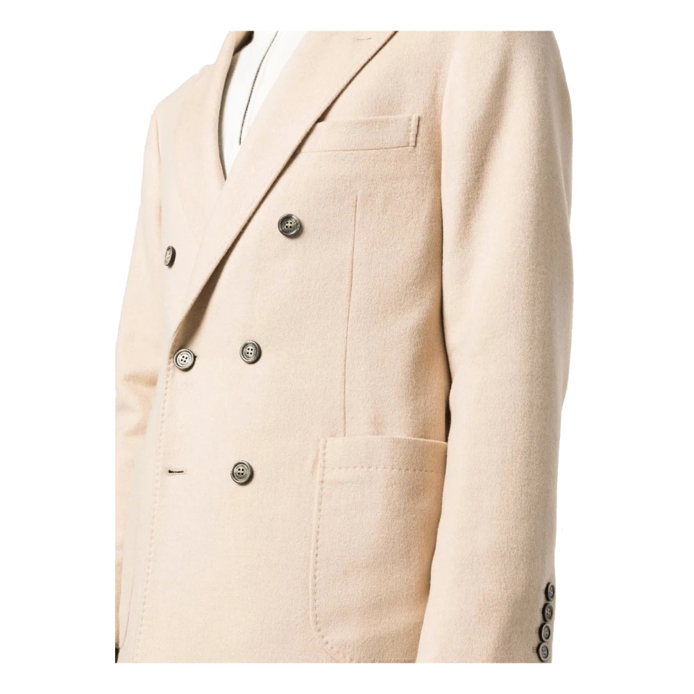 BRUNELLO CUCINELLI Wollen Jas Beige Heren