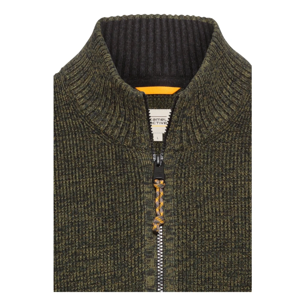 camel active Cardigan met rits Green Heren