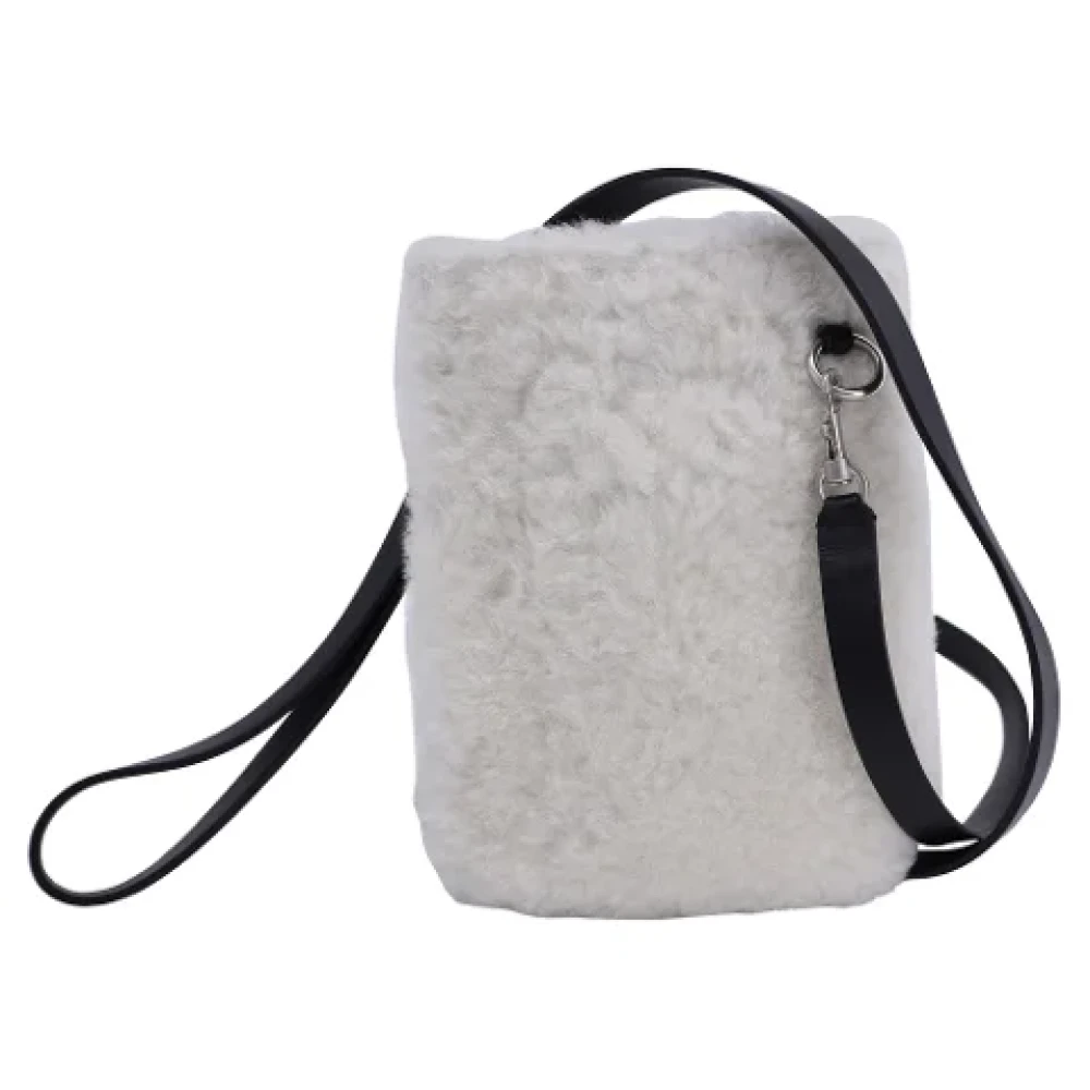 Jil Sander Pre-owned Faux Fur shoulder-bags White Dames
