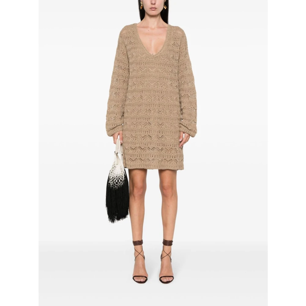 IRO Knitted Dresses Brown Dames