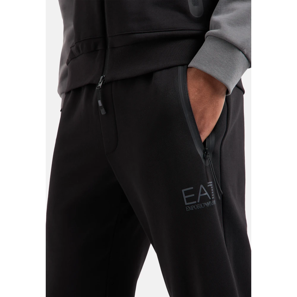 Emporio Armani EA7 Sportief Trainingspak voor Mannen Black Heren