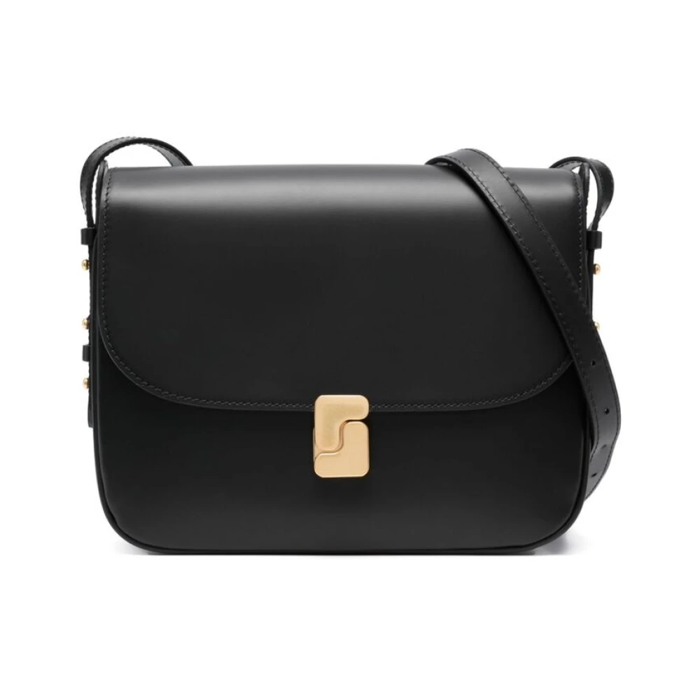 Soeur Mini Bellissima Leren Schoudertas Black Dames