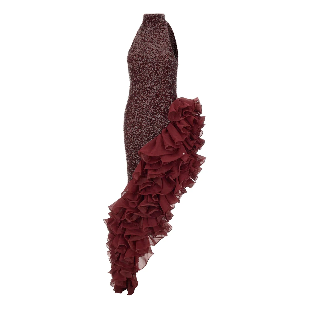 Rotate Birger Christensen Rode Stijlvolle Jurk Multicolor Dames