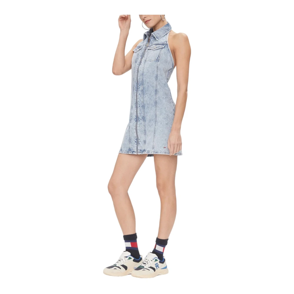 Tommy Jeans Korte Jurk Blue Dames