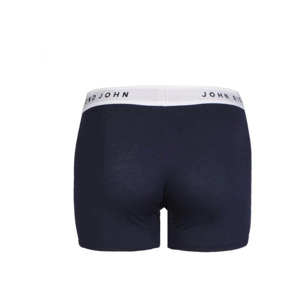 John Richmond 2-Pack Boxershorts met elastische tailleband Blue Heren