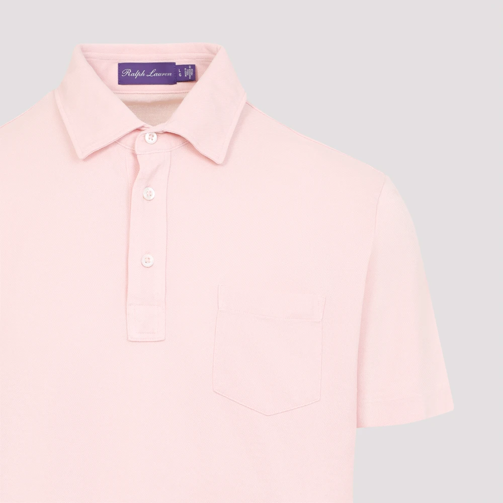 Ralph Lauren Herenkleding T-shirts Polo's Roze Paars Ss25 Pink Heren