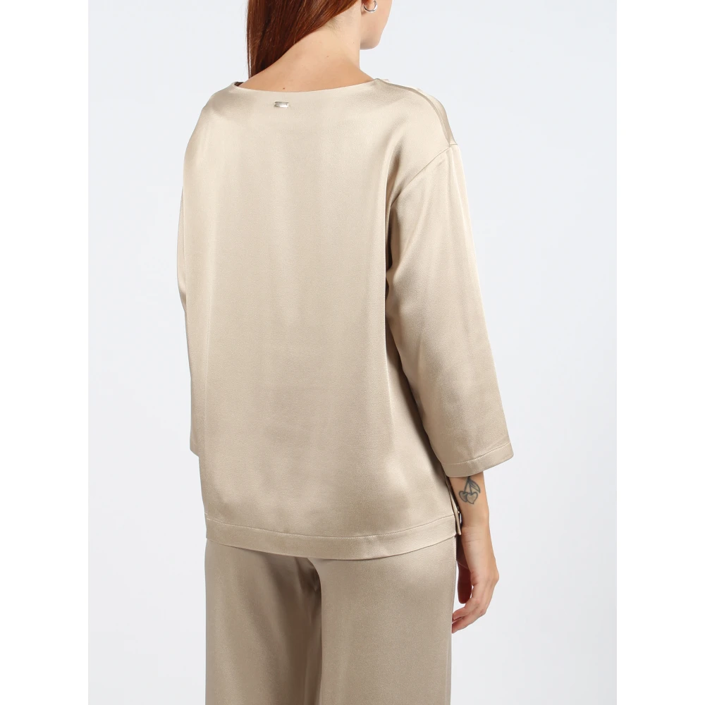 Herno Elegante Viscose Blouse Fw24 Yellow Dames