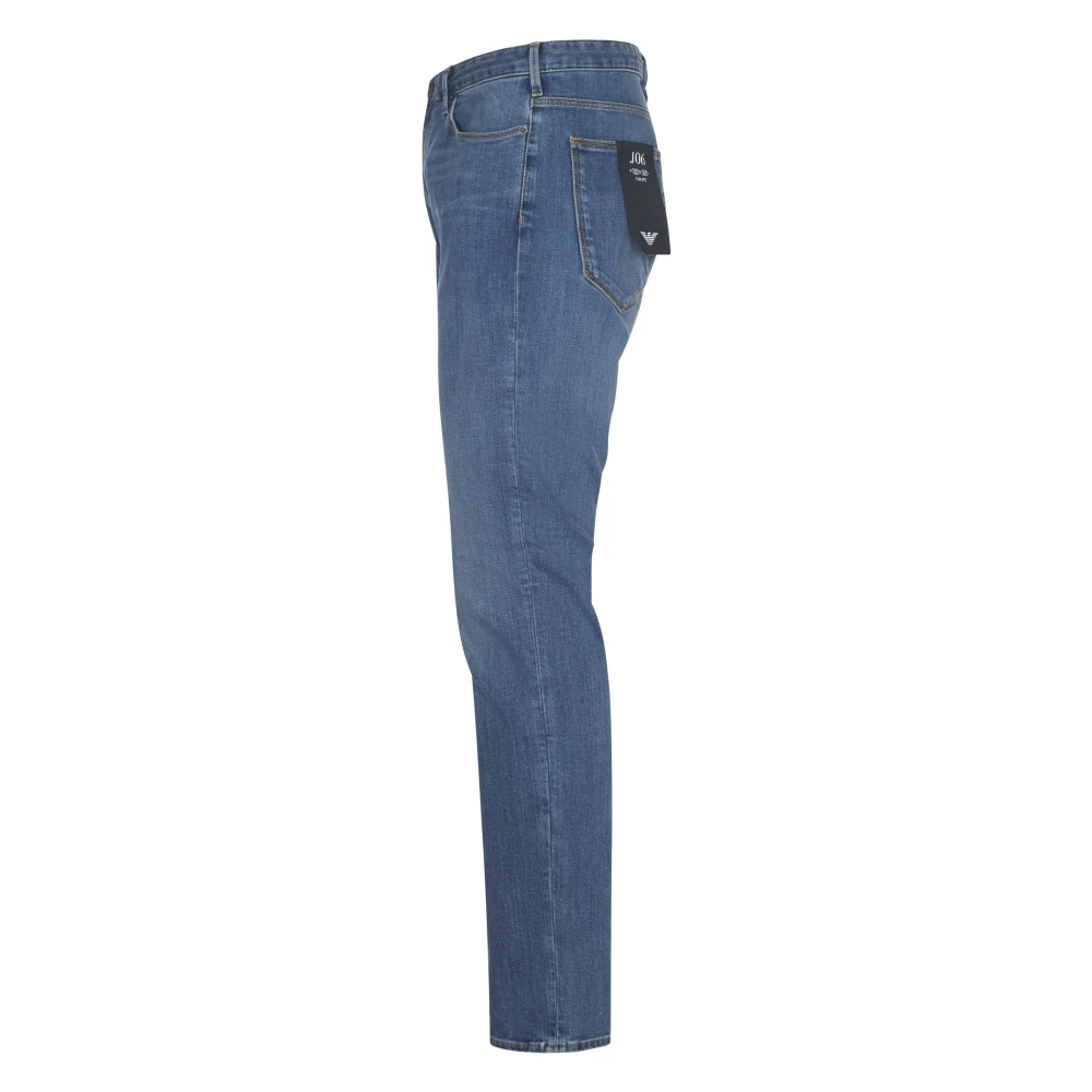 Emporio Armani Stijlvolle 5-Pocket Broek Blue Heren