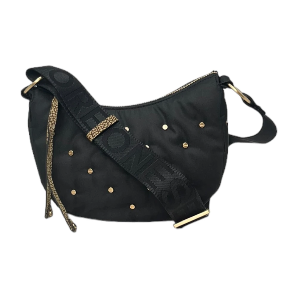 Borbonese Luna Mini Schoudertas Black Dames