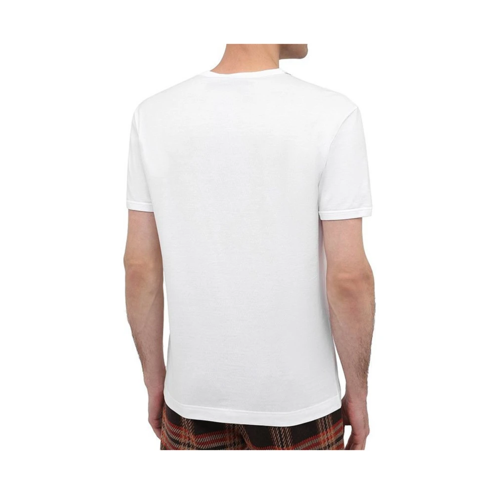 Dolce & Gabbana Wit Logo T-Shirt White Heren