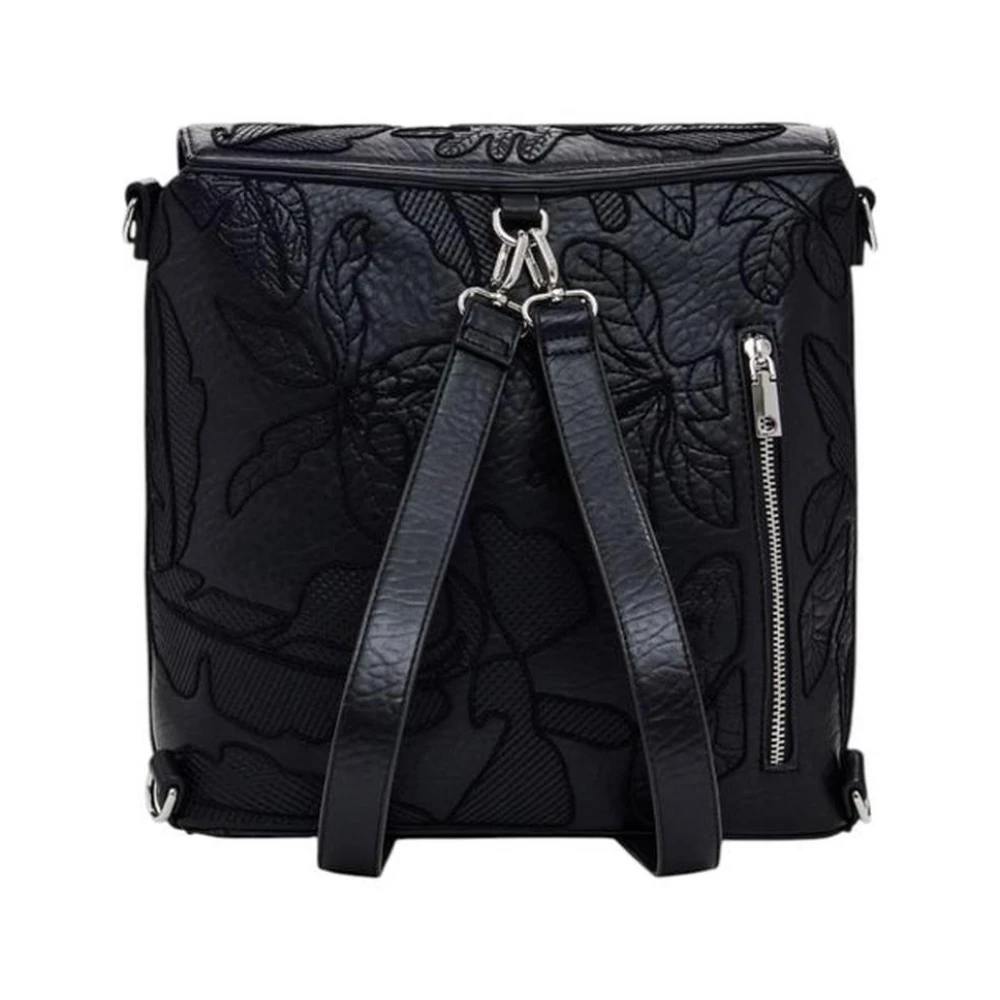 Desigual Zwarte Polyethyleen Damesrugzak Black Dames