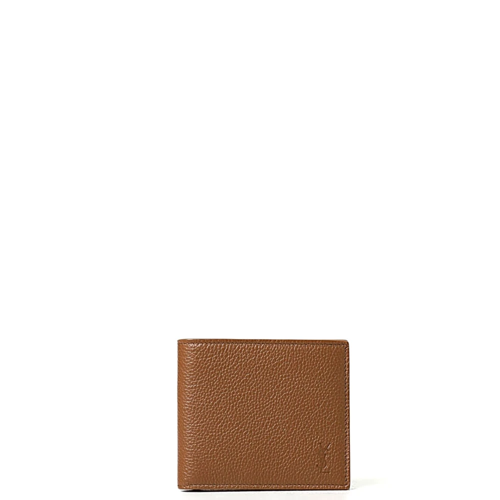 Saint Laurent Stijlvolle Portemonnee voor Mannen en Vrouwen Brown Heren