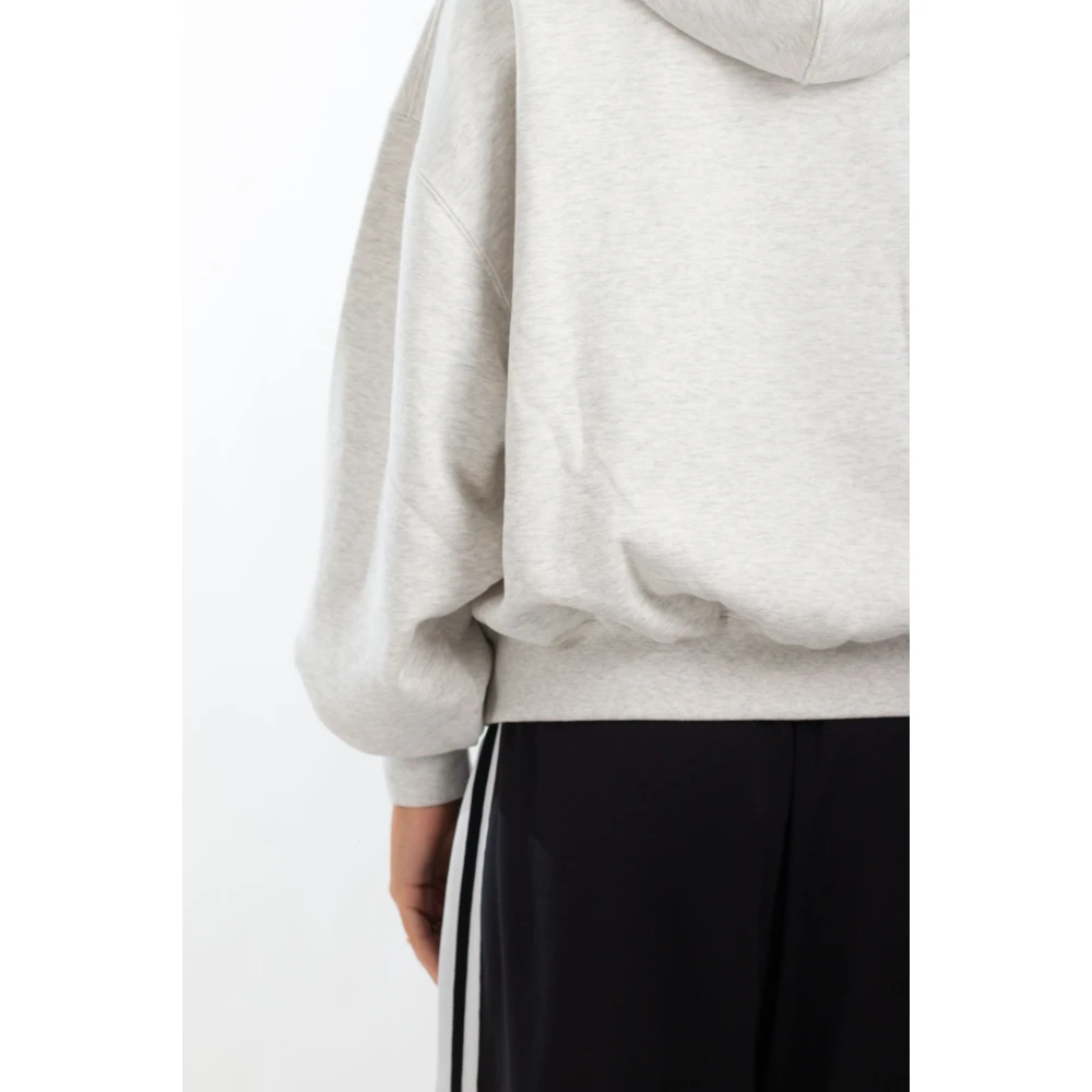 Y-3 Lichtgrijs Terry Boxy Hoodie Gray Dames