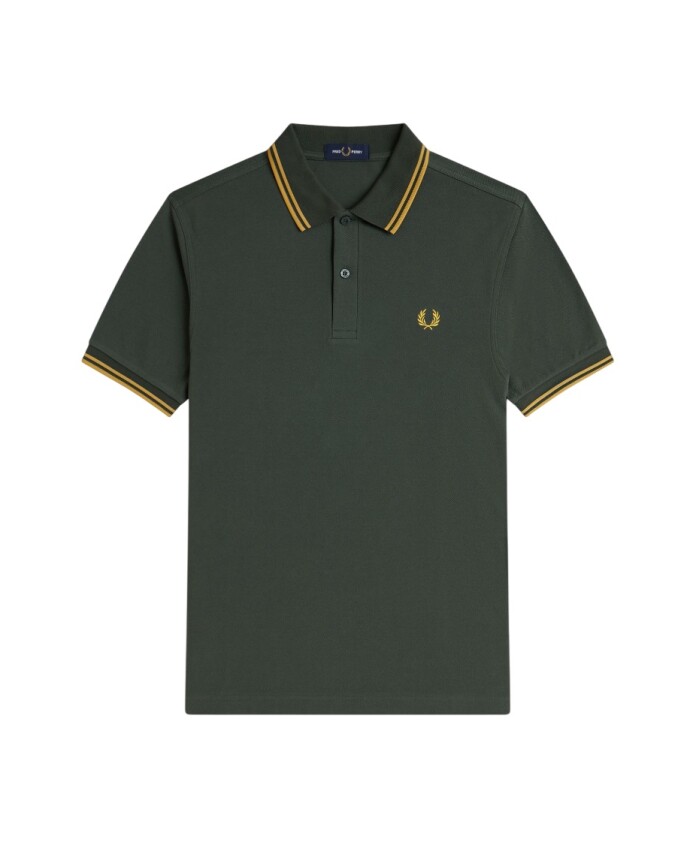 polo-vert-a-double-bande