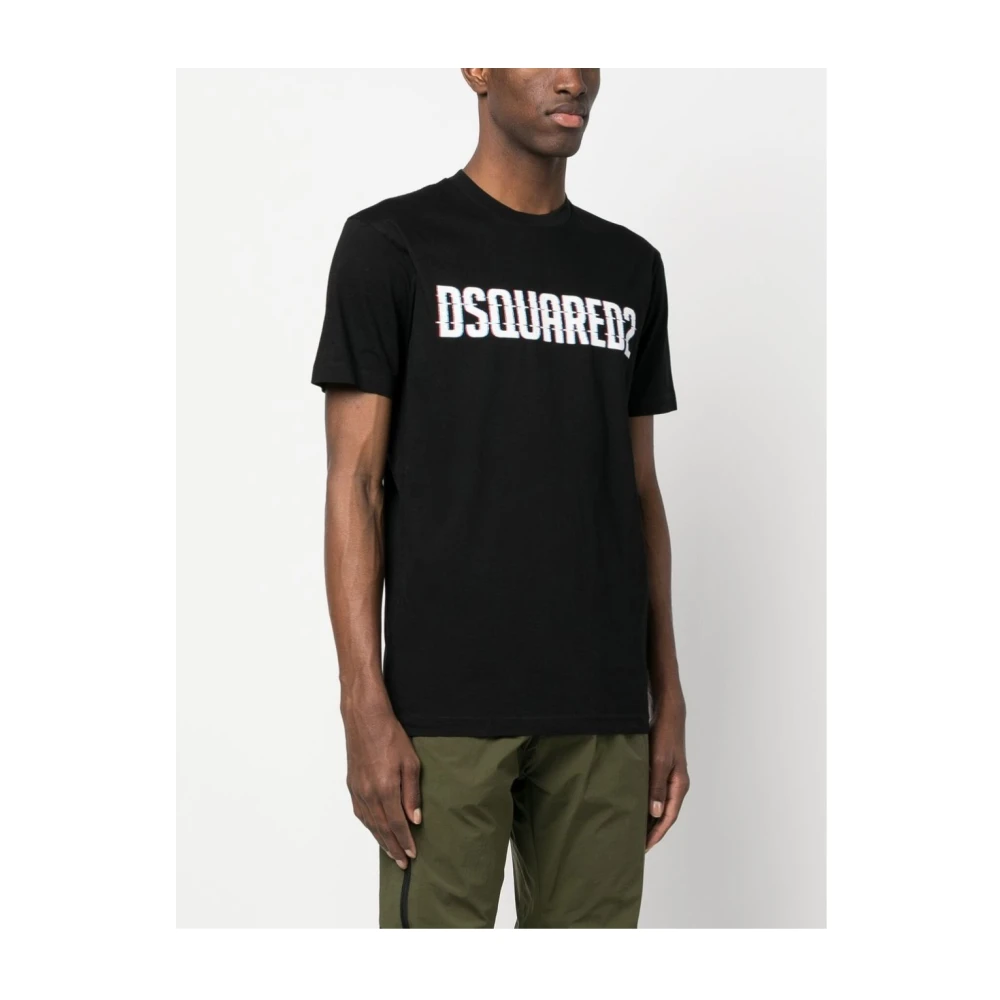 Dsquared2 Zwart T-shirt S74Gd1158 S23009 Black Heren