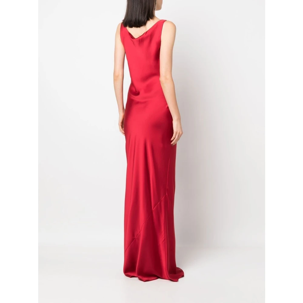 Norma Kamali Maria Gown Elegante Jurken Red Dames