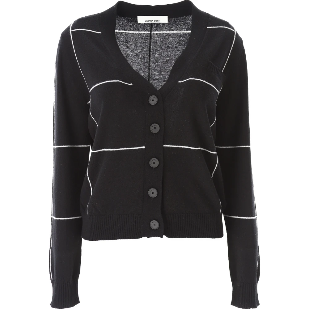 Liviana Conti Stijlvolle Cardigan Black Dames