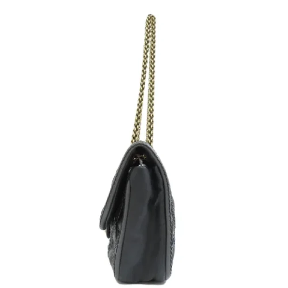 Chanel Vintage Pre-owned Leather shoulder-bags Black Dames