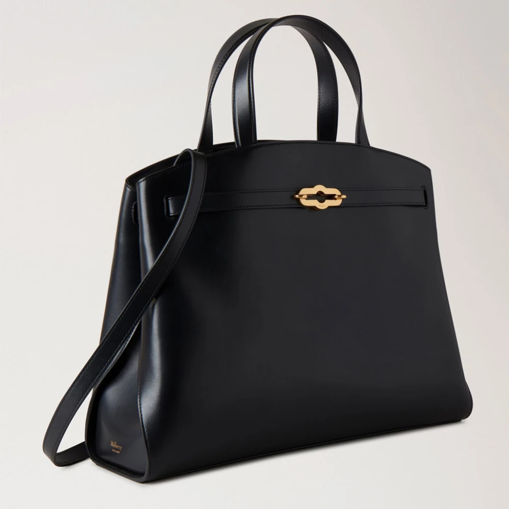 Mulberry Zwarte Pimlico Tote met Gespte Details Black Dames