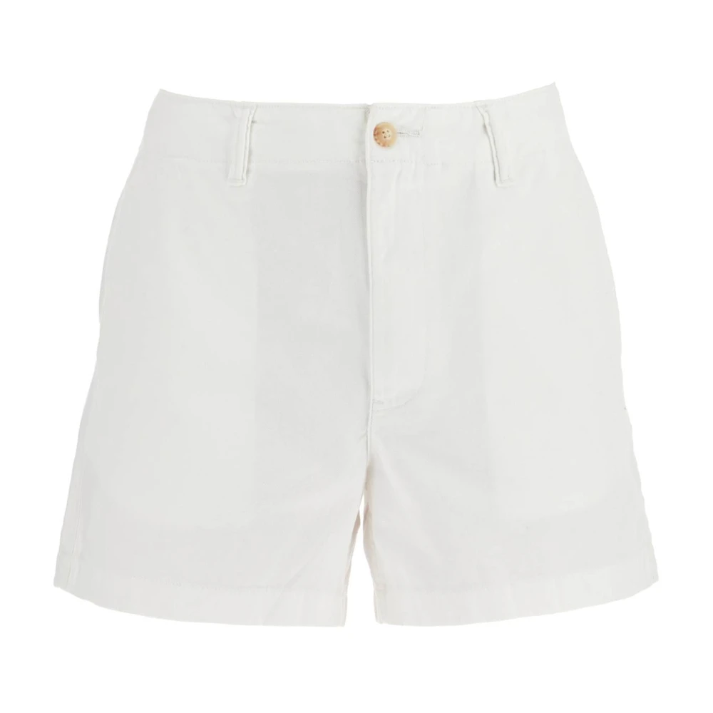 Polo Ralph Lauren Klassieke katoenen twill herenshorts White Dames