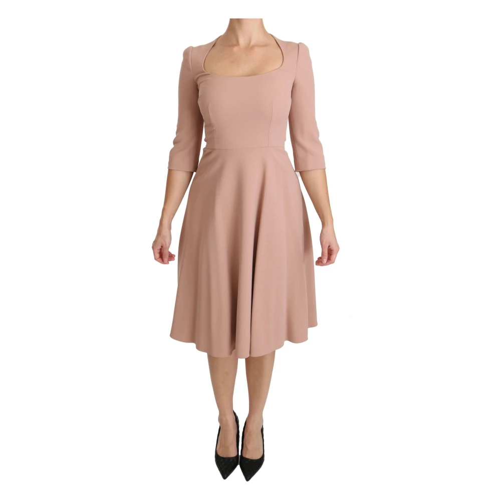 Dolce & Gabbana Women's Light/Pink Elegant A-Line Dress