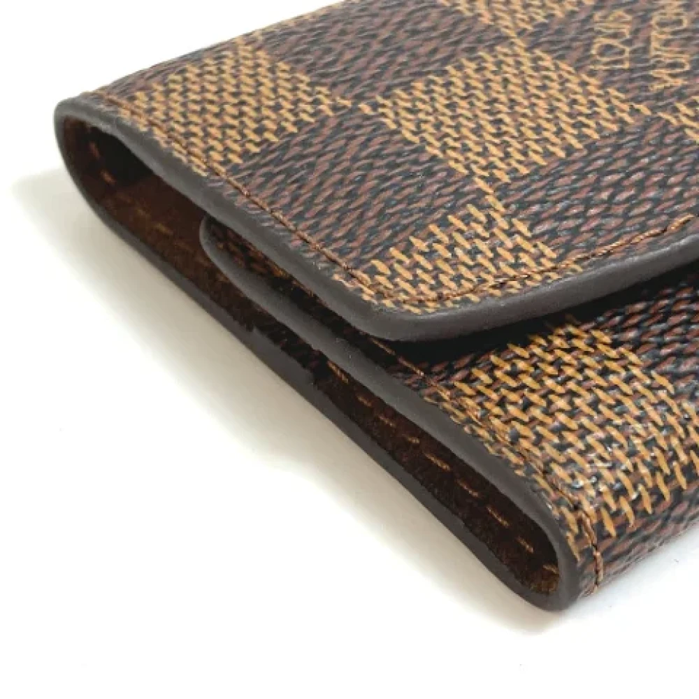 Louis Vuitton Vintage Pre-owned Cotton key-holders Brown Dames